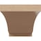 Ekena Millwork 4"W x 8"D x 4"H Wide Moab Rough Cedar Woodgrain TimberThane Corbel, Primed Tan CORUR04X08X04MOARCPR - alternate 5